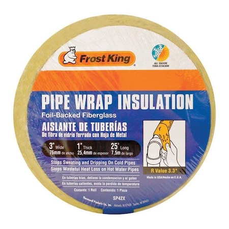 Thermwell Products Thermwell Products SP42Xby16 25 ft. Pipe-Wrap Insulation Foil-Backed 4565677
